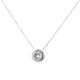 Silver Minimal Necklace with Round Metal Disc