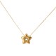 Gold Minimal Necklace with 3D Star
