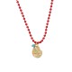 Summer Necklace with Metal Shell & Ball Chain