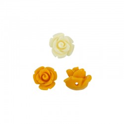 Entrepieza de Pasta de Coral Rosa 10mm (Ø~0.9mm)