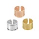 Anillo ECO de Metal Latón Ajustable con Base para Cordón Plano 10mm