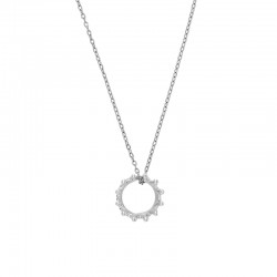 Collar con colgante de Corona de Plata y Cadena