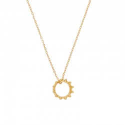 Collar con colgante de Corona de Oro y Cadena