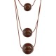 Collar cuentas de madera
