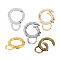 Mosquetón de Metal Zamak Redondo 24mm