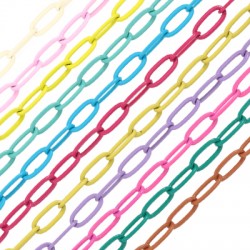 Cadena de Metal Latón Oval 3.3x7.5mm/0.53mm