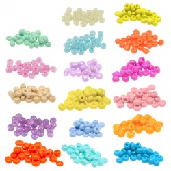 Rocalla de Cristal Redondo 6/0 4mm (Ø1mm)