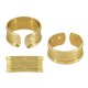 Anillo ajustable de Metal Latón con Base para cordon plano de 5mm