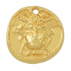 Colgante de Metal Zamak con Medusa 22mm