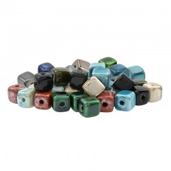 Cubo de Cerámica Esmaltada (~12mm) (Ø3mm)