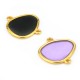 Conector de Metal Zamak Irregular con Esmalte 15x19mm