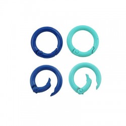 Cierre Mosquetón de Metal Zamak Redondo 25mm/3.8mm