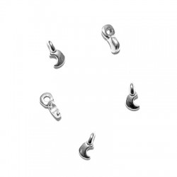 Zamak Charm Tiny Half Moon 4mm