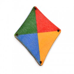 Wooden Pendant Kite 54x69mm