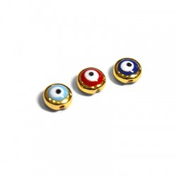 Zamak Slider Eye w/ Enamel 8x4mm