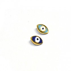 Metal Zamak Slider Eye with Enamel 6x9mm