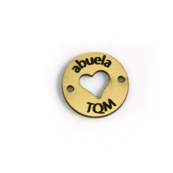 Plexy Acrylic Pendant "ABUELA TQM" 20mm