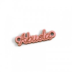 Wooden Pendant "ABUELA" 8x28mm