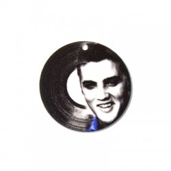 Colgante de Metacrilato Disco Elvis Presley 35mm