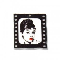 Colgante de Metacrilato Audray Hepburn 31x35mm