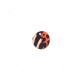 Colgante de Madera Pintado Redondo Animal Print 20mm