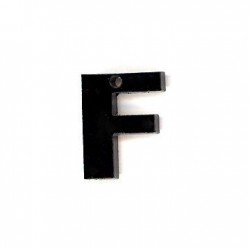 Colgante de Metacrilato Letra "F" 13mm