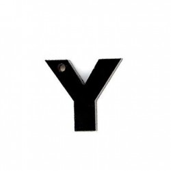 Colgante de Metacrilato Letra "Y" 13mm