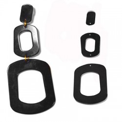 Pendiente de Metacrilato Set 80x33mm (3 pares)