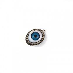 Conecter Ojo con Strass 15x17mm