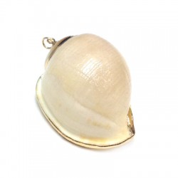 Colgante de Caracola Metalizada (~33x52mm-Tamaño Variado)