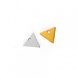 78010351 Colgante de Metal Latón Chapa Triangular 14x12mm (Ø1.9mm)