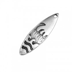 Colgante de Metal Zamak Tabla de Surf 30x10mm (Ø1.9mm)