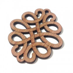 Colgante de Madera Diseño Celtico 45x50mm (grosor 3.5mm)