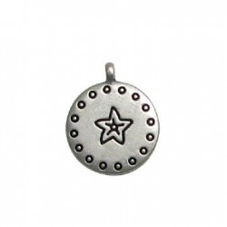 Colgante de Metal Zamak Estrella 16mm