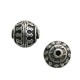 Entrepieza de Metal Zamak Bola Decorada 13x12mm (Ø 1.2mm)