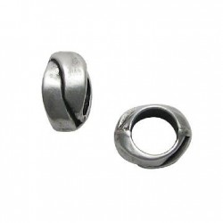 Entrepieza de Metal Zamak Tubo 12x8mm (Ø 8.8mm)