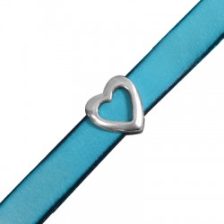 Pasador de Metal Zamak Corazón 13x14mm (Ø 10.5x2.5mm)