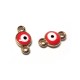 Conector de Metal Esmaltado Redondo Ojo 8x14mm