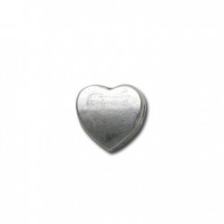 Entrepieza de Metal Zamak Corazón Rechoncho 8mm (Ø2.1mm)