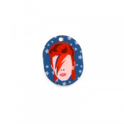 Colgante de Metacrilato David Bowie 24x30mm