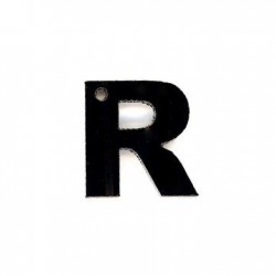 Colgante de Metacrilato Letra "R" 13mm