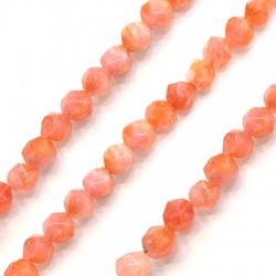 Bola Semipreciosa de Jade Corte de Diamante 8mm (47uds/tira)