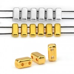 Entrepieza de Metal Zamak 3x7/3mm (Ø1mm)