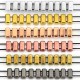 Entrepieza de Metal Zamak 3x7/3mm (Ø1mm)
