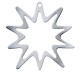 Colgante de Metal Zamak Estrella 76x85mm