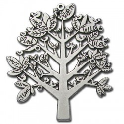 Colgante de Metal Zamak Árbol 60x70mm