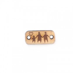 Conector de Madera Chapa con Familia 20x9mm