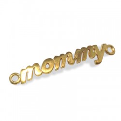 Conector de Metal Latón "mommy" 34x6mm