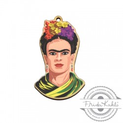 Colgante de Madera Frida Kahlo 27x45mm