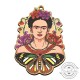 Colgante de Madera Frida Kahlo 39x55mm